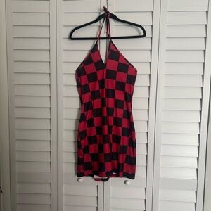 SHEIN checkered mini dress
